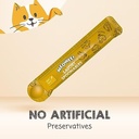 Meowee! Savory Spoonables with Real Chicken, Salmon & Duck Cat Treats, 0.48 Oz., Count of 4