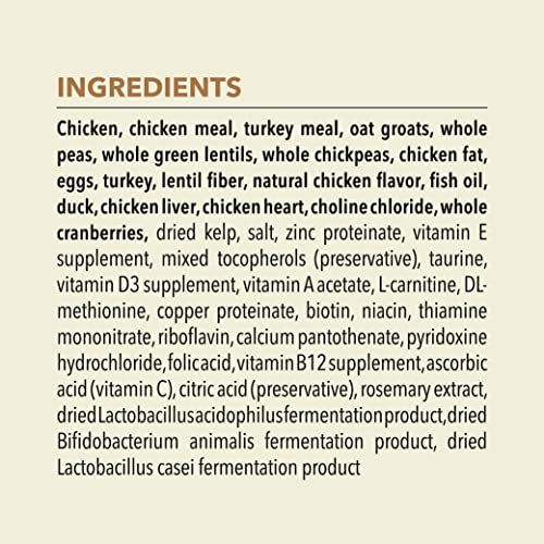 ACANA Senior Entree Chicken, Turkey and Duck Dry Cat Food, 4 Lbs