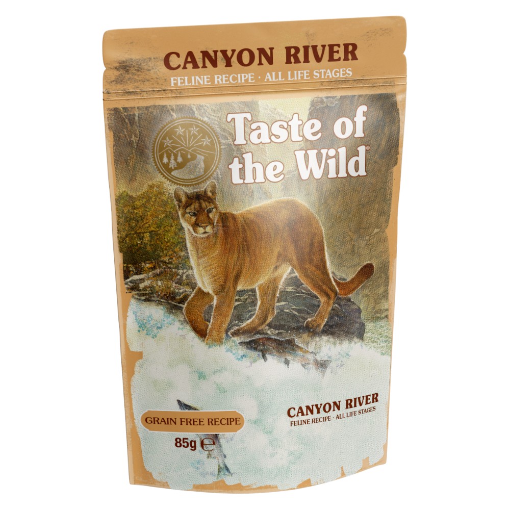 12x85g Taste of the Wild Canyon River Met Forel Natvoer Voor Katten