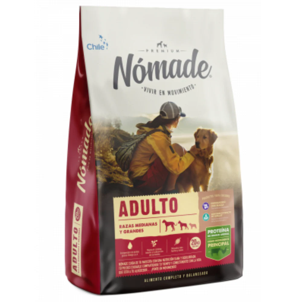 NOMADE PERROS ADULTO RAZAS MEDIANAS Y GRANDES 20KG