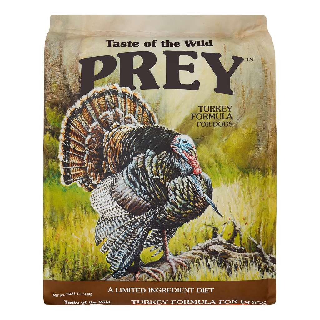 Alimento seco para perros Taste of the Wild PREY de pavo, receta 11.34 kg