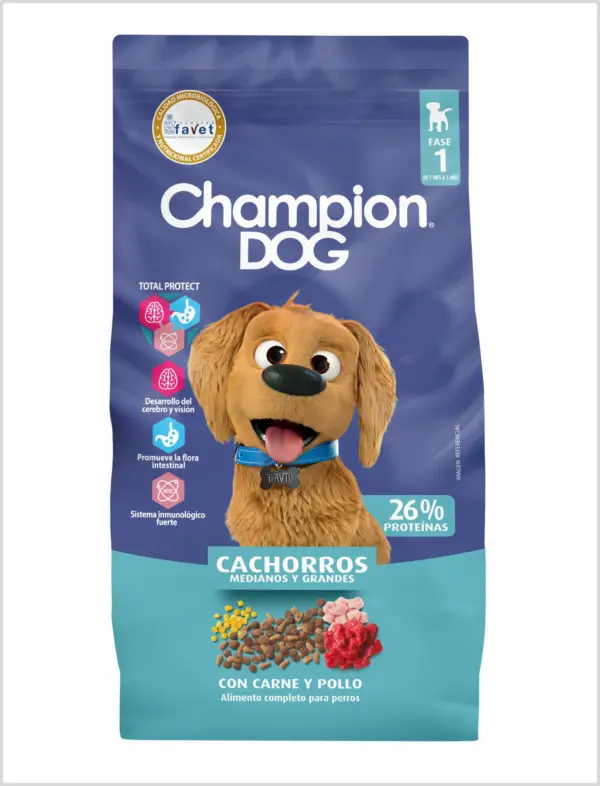 [7804100000891] Champion Dog Cachorro 18 Kg carne y pollo