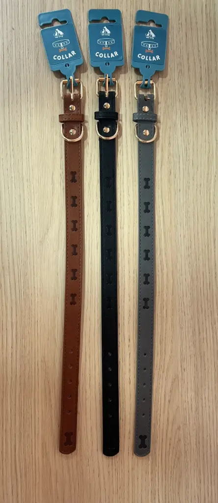 Collar perro con diseño hueso. Color Aleatorio 2cm*45cm (NEGRO)