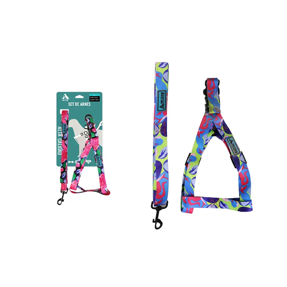 [96089] Set de arnés con correa 2.5cm*150cm Color Aleatorio