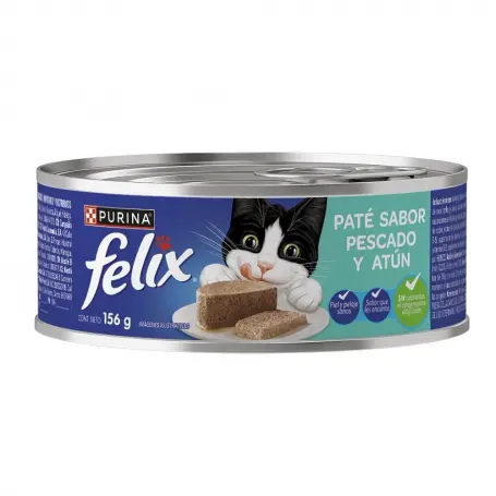 Alimento Húmedo gato felix pescado y atún Lata, 156 g