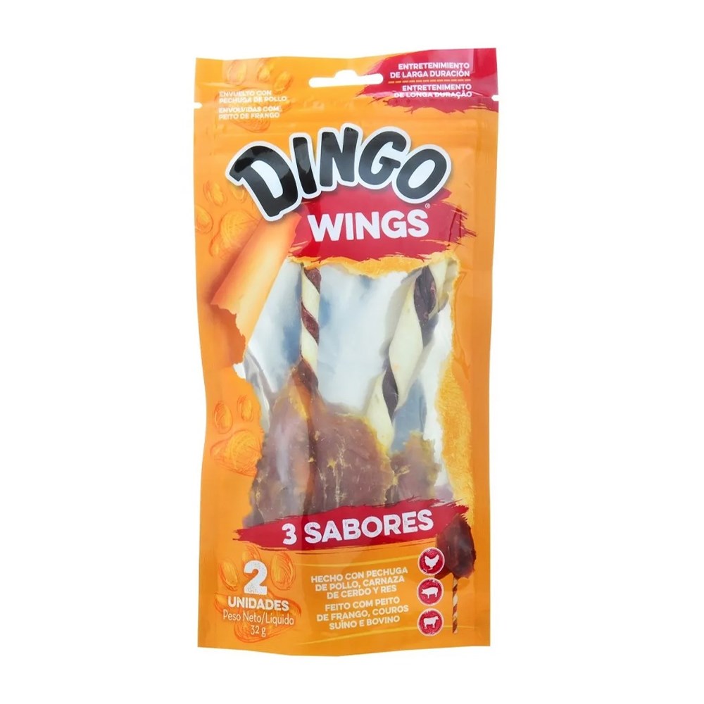 [P94564LA] Dingo Triple sabor Wings 2 unidades  - 32g