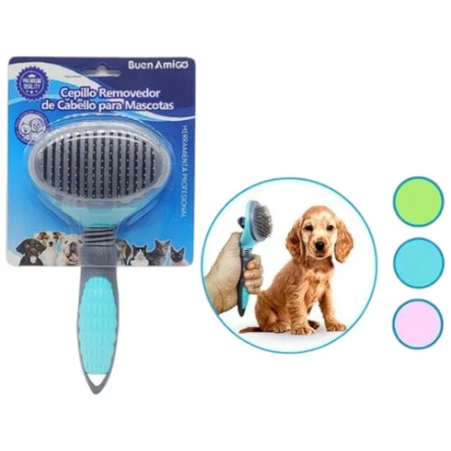 [79505] CEPILLO REMOVEDOR DE PELO PARA MASCOTA COLOR ALEATORIO