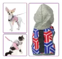 Arnés pechera con gorro para mascotas talla S (colores y estampados variados)