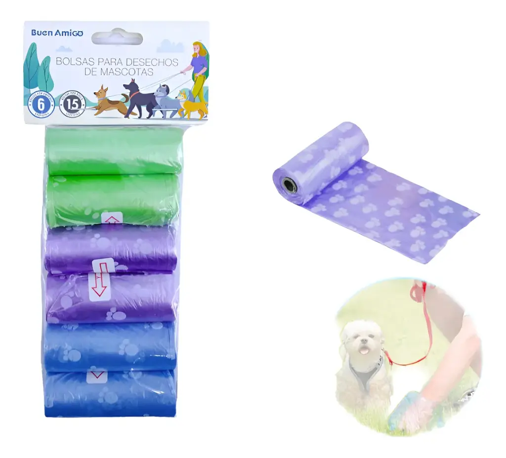 [79166] Set bolsas desechos mascotas 12 unidades de 15 bolsas c/u