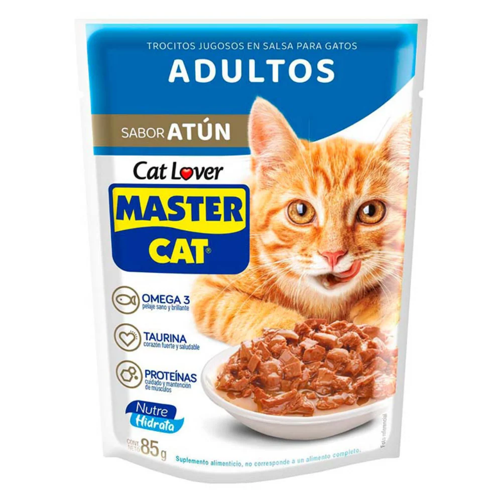 MASTER CAT SOBRE ADULTO ATUN 85GR