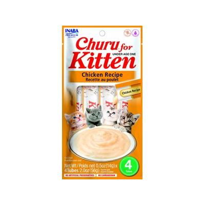 Churu gatitos pate de pollo gatitos 4 sobres, peso total 56g.