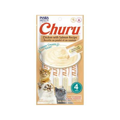 Churu pollo y Salmon gatos 4 sobres de 14g c/u. Total 56g