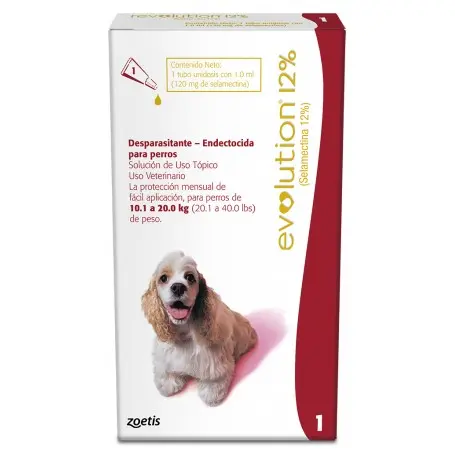 Pipeta Revolution 12% Perros hasta 10 a 20 kg 