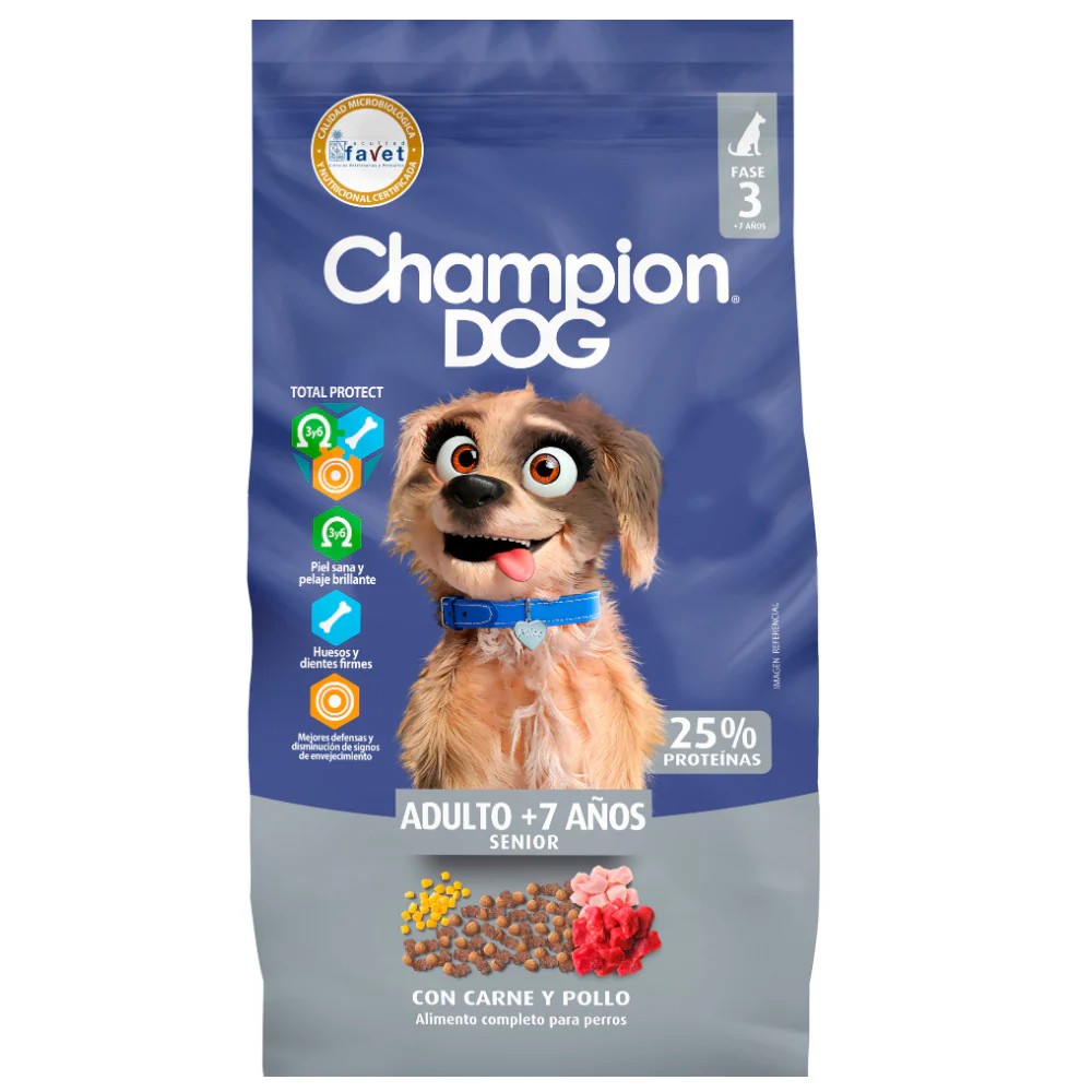 CHAMPION DOG SENIOR CARNE Y POLLO 18KG