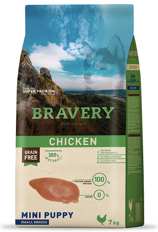 BRAVERY POLLO MINI PUPPY SMALL BREEDS 7 KG 