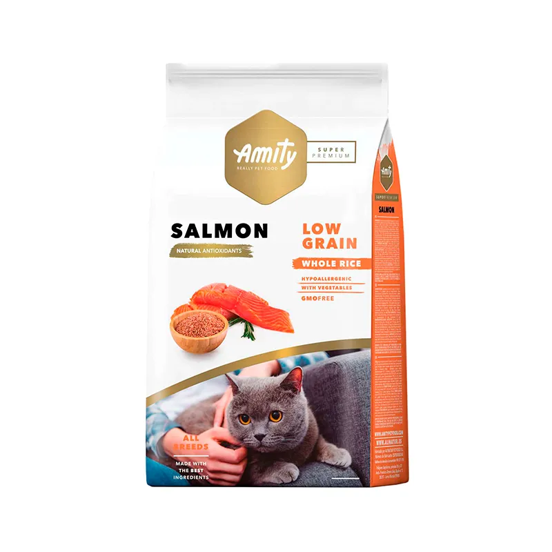 [4GA0700009] Amity SP Low Grain Salmón Adult Cat 7KG