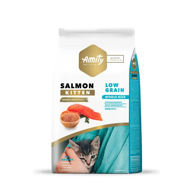 [4GA020038] AMITY LOW GRAIN SALMON KITTEN 2KG