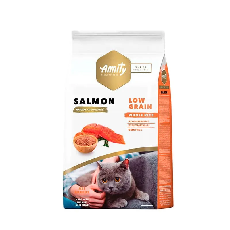 [4GA020039] AMITY LOW GRAIN SALMON ADULT CAT 
