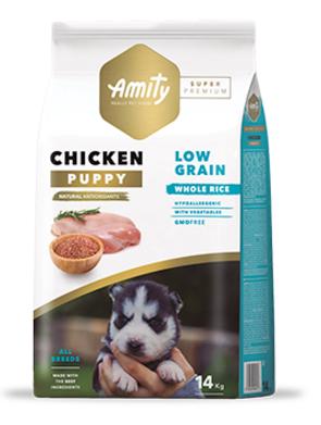 [4PE040079] AMITY perro cachorro Chicken / pollo - 4kg