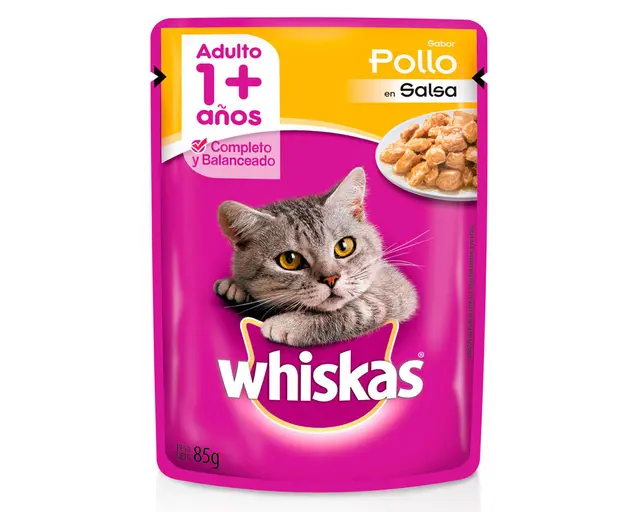 Alimento húmedo gato 85 gr sabor pollo Whiskas