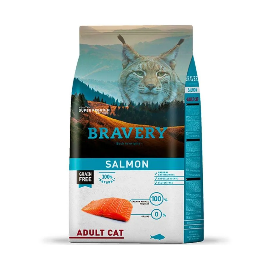 [4GA070004] Bravery gato Adulto Salmon - 7kg