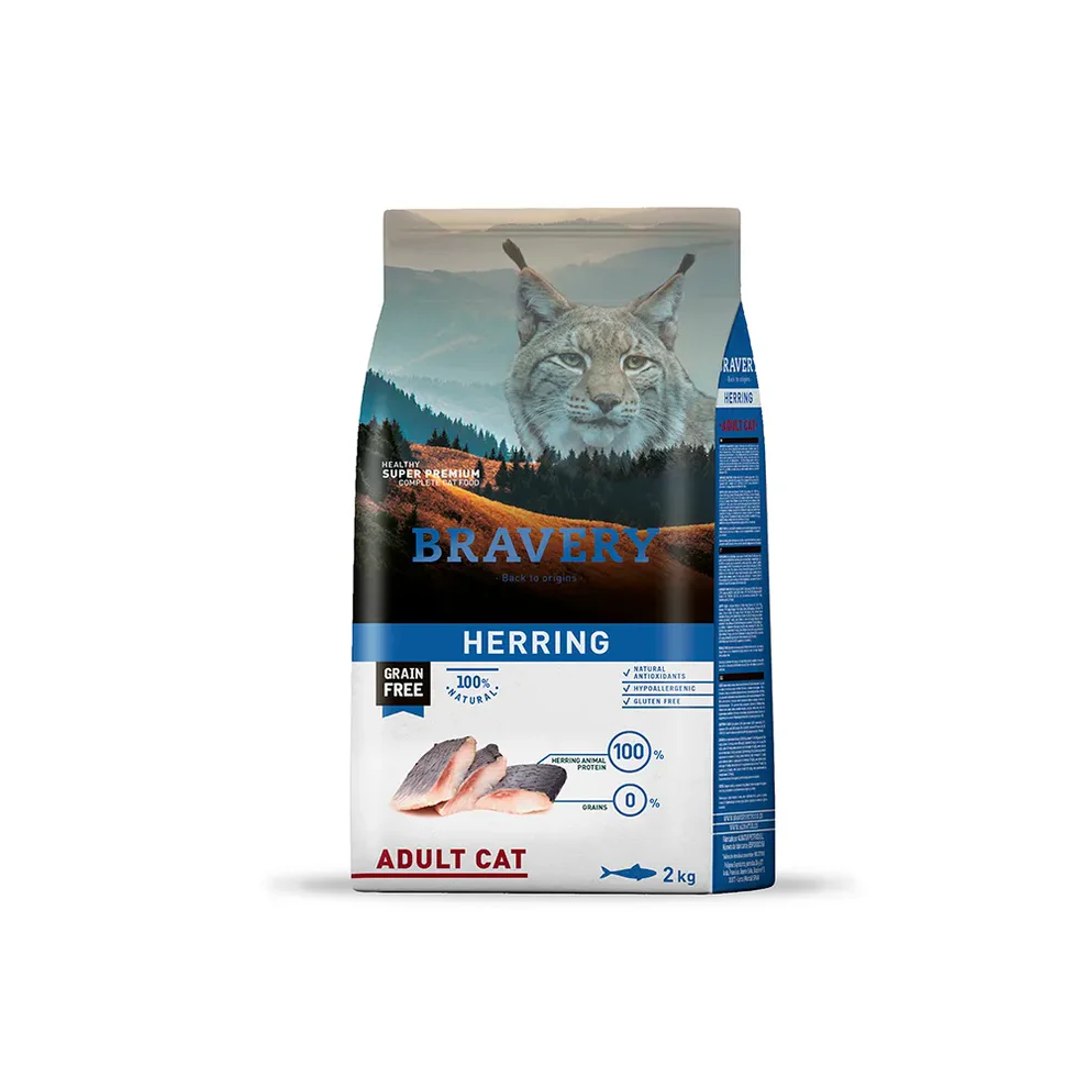 BRAVERY GATO ADULTO HERRING  - 2kg