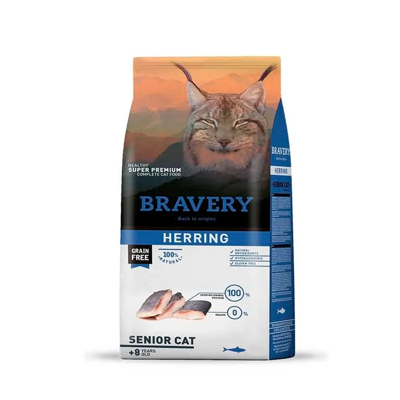 [4GA020037] Bravery gato senior Herring 2KG 