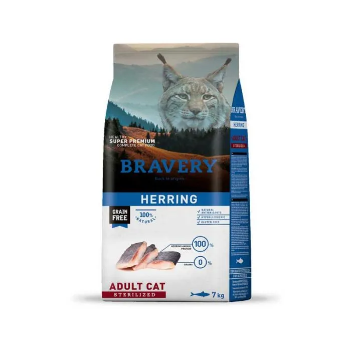 BRAVERY GATO ESTERILIZADO HERRING - 2kg
