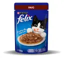 Alimento Para Gato Felix Trocitos Jugosos Sabor Pavo 85 G
