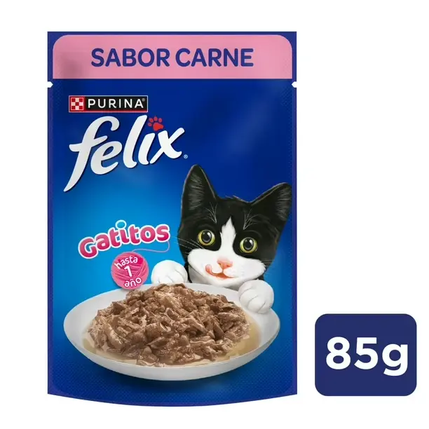 Sachet Felix Gatito sabor Carne 85Grs