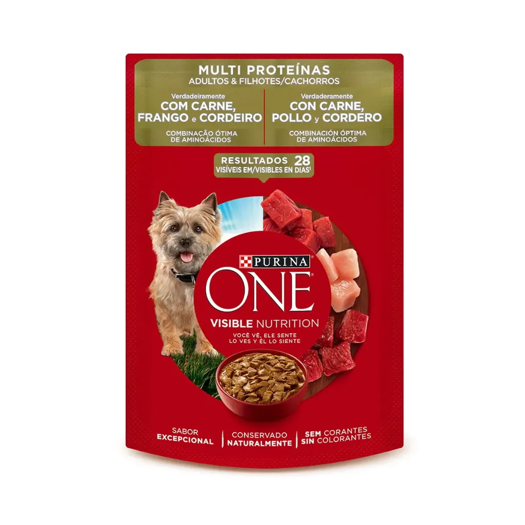 PURINA ONE SOBRE PERROS MULTI PROTEINA 85G