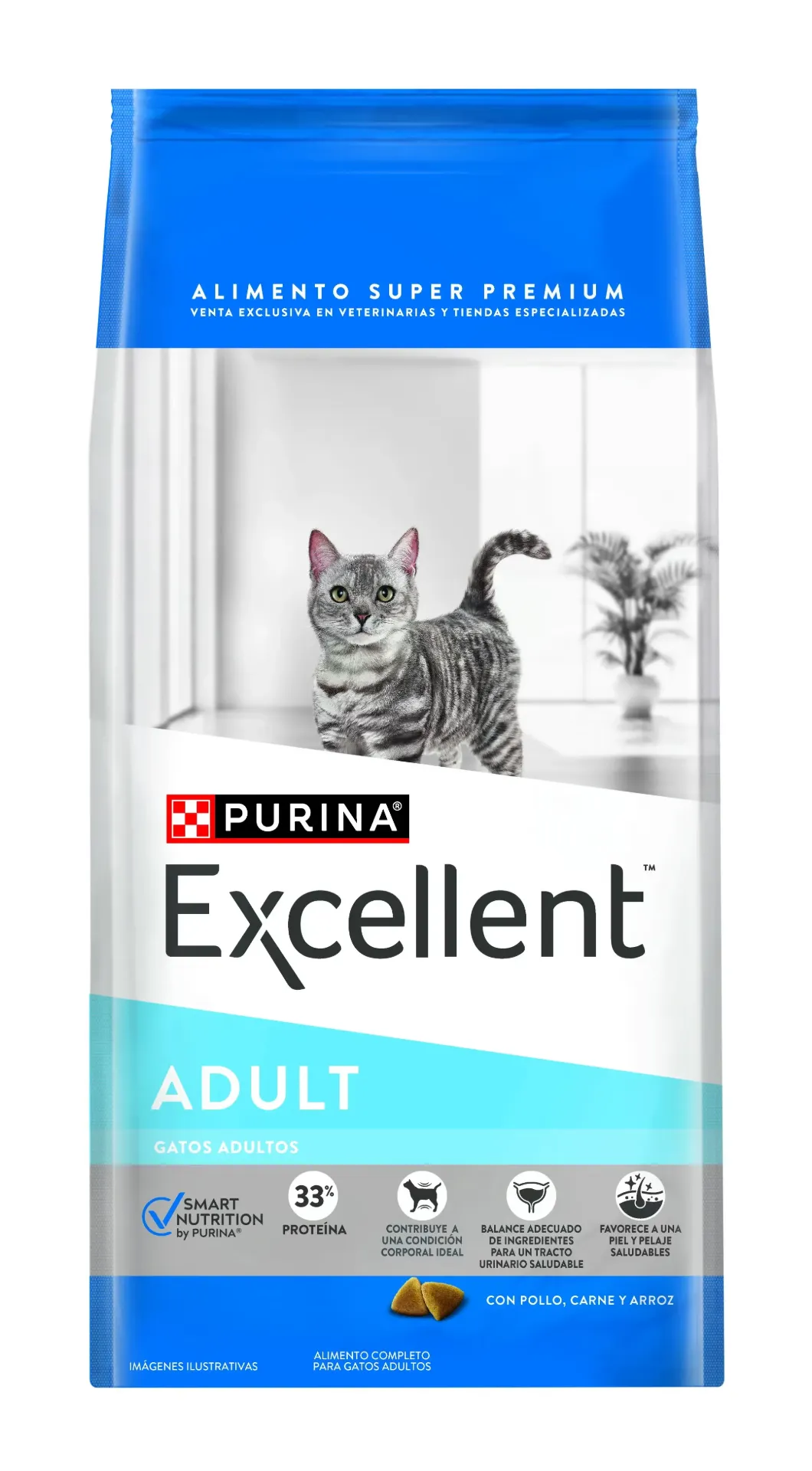 PURINA EXCELLENT GATOS ADULTOS 7.5KG.