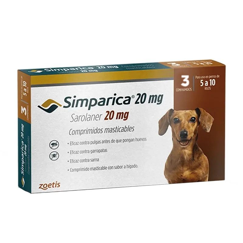 [1022553] Simparica 3 Comprimidos – 5 Kg a 10 Kg