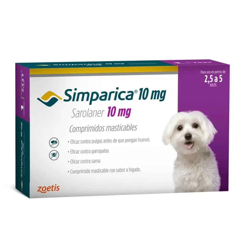 [5000440] Simparica 1 Comprimido – 2.5 Kg a 5 Kg 