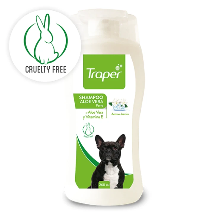 SHAMPOO TRAPER ALOE VERA Y JAZMÍN PERRO 260 ML - PERROS