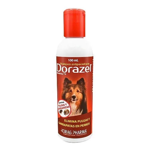 SHAMPOO DORAZEL 100ML ANTI PULGAS Y GARRAPATAS - PERROS