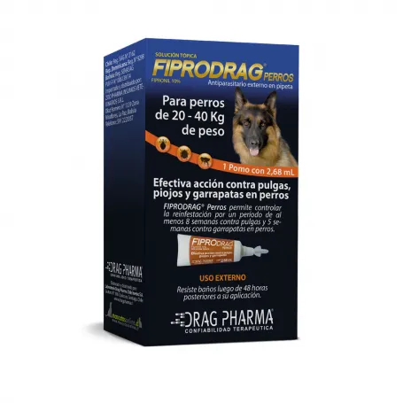 Fiprodrag Pipeta Perros de 20 a 40 kg 
