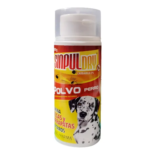 SINPULDRY POLVO ANTIPARASITOS PERROS 100 GR. 