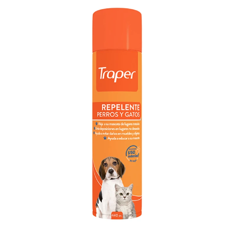 TRAPER REPELENTE AEROSOL PERROS Y GATOS 440 ML. 