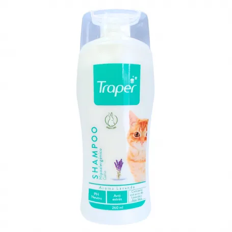 SHAMPOOO PH NEUTRO AROMA LAVANDA GATO 260 ML. 