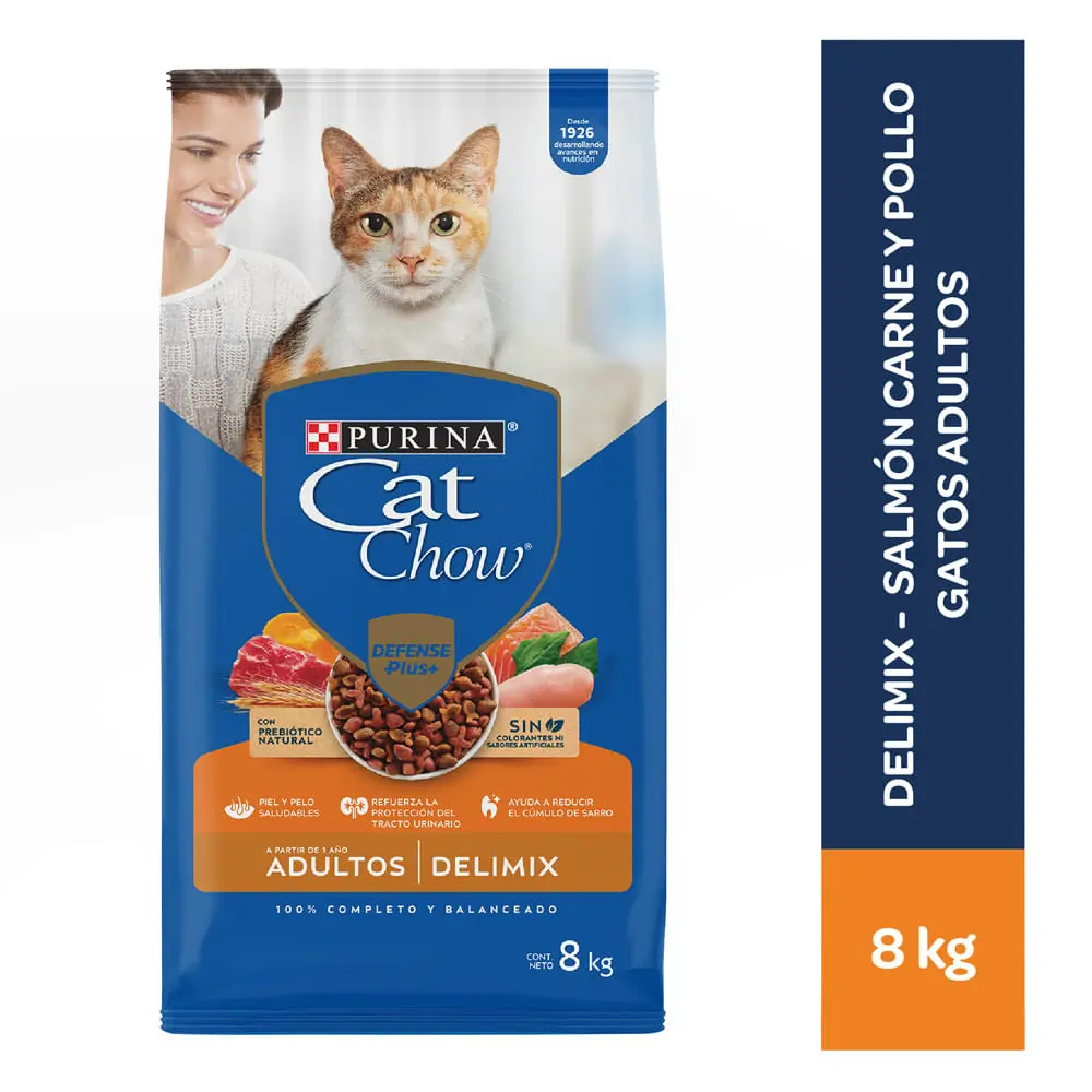 [12449278] Cat Chow Alimento Para Gatos Adultos Delimix 8kg