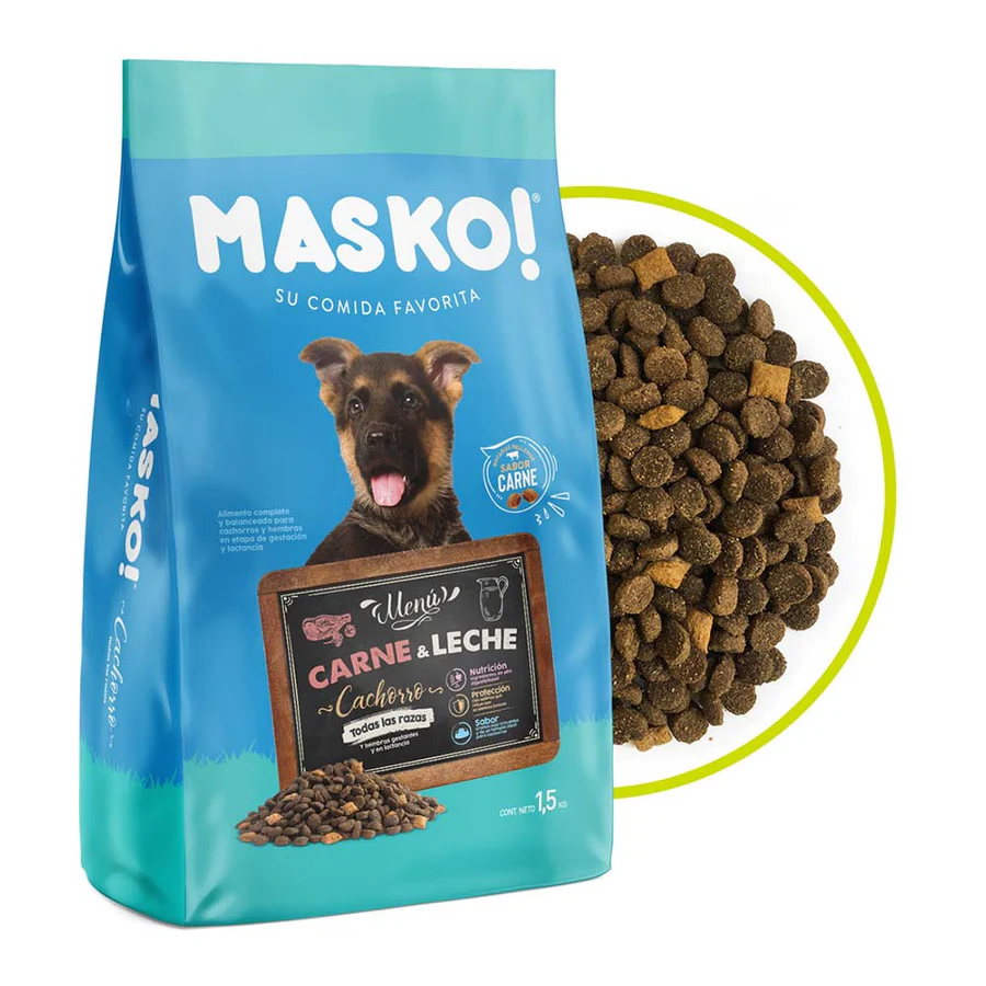 MASKO CAN CACHORRO CARNE Y LECHE 20 KG 