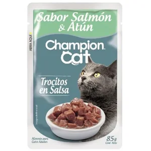 SACHET CHAMPION CAT SABOR SALMON Y ATUN 85G