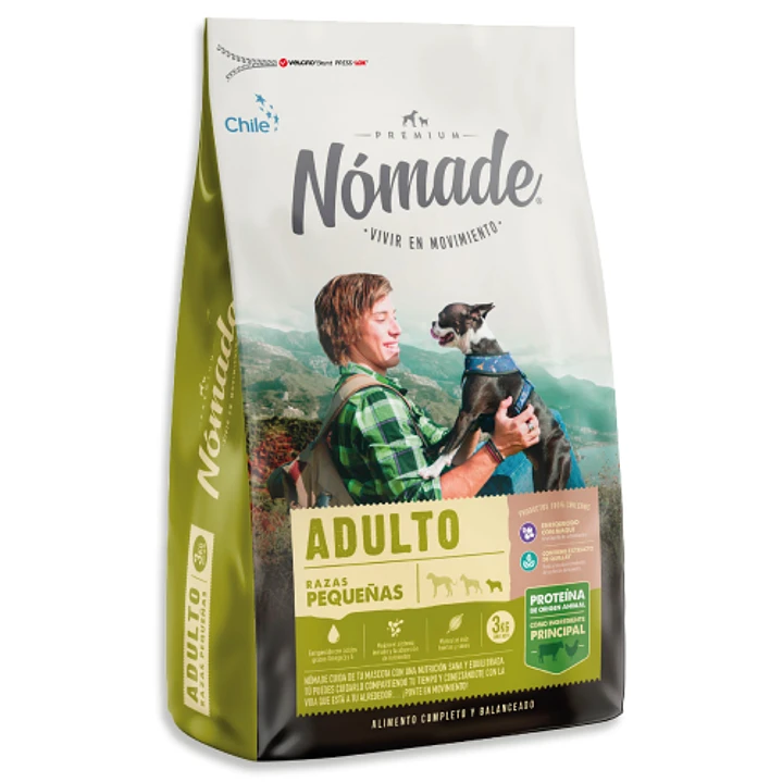 NOMADE ADULTO RAZAS PEQUEÑAS 3 KG.