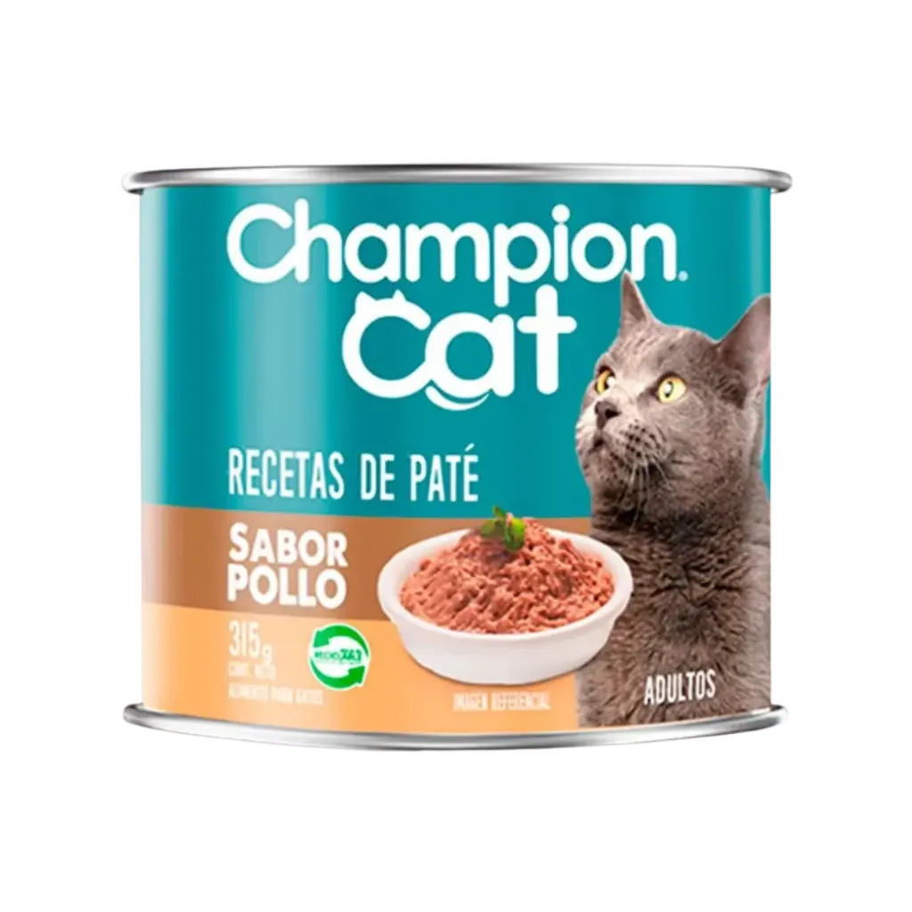 Lata Champion Cat Pate pollo 315 G  | Alimento húmedo gatos