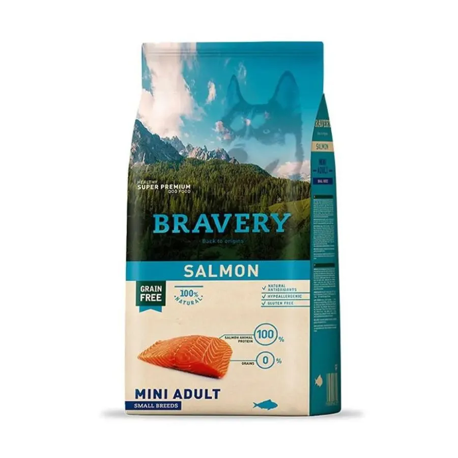 BRAVERY PERRO MINI ADULTO SALMON - 2kg
