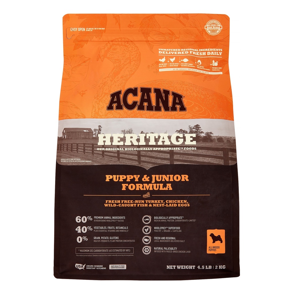 ACANA cachorros pollo y pavo perros, 2kg