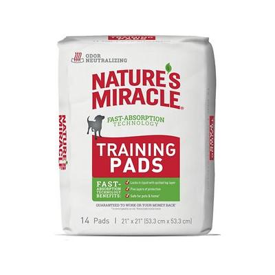 Sabanillas de entrenamiento para cachorros Nature's Miracle con tecnología de absorción rápida, 14 unidades