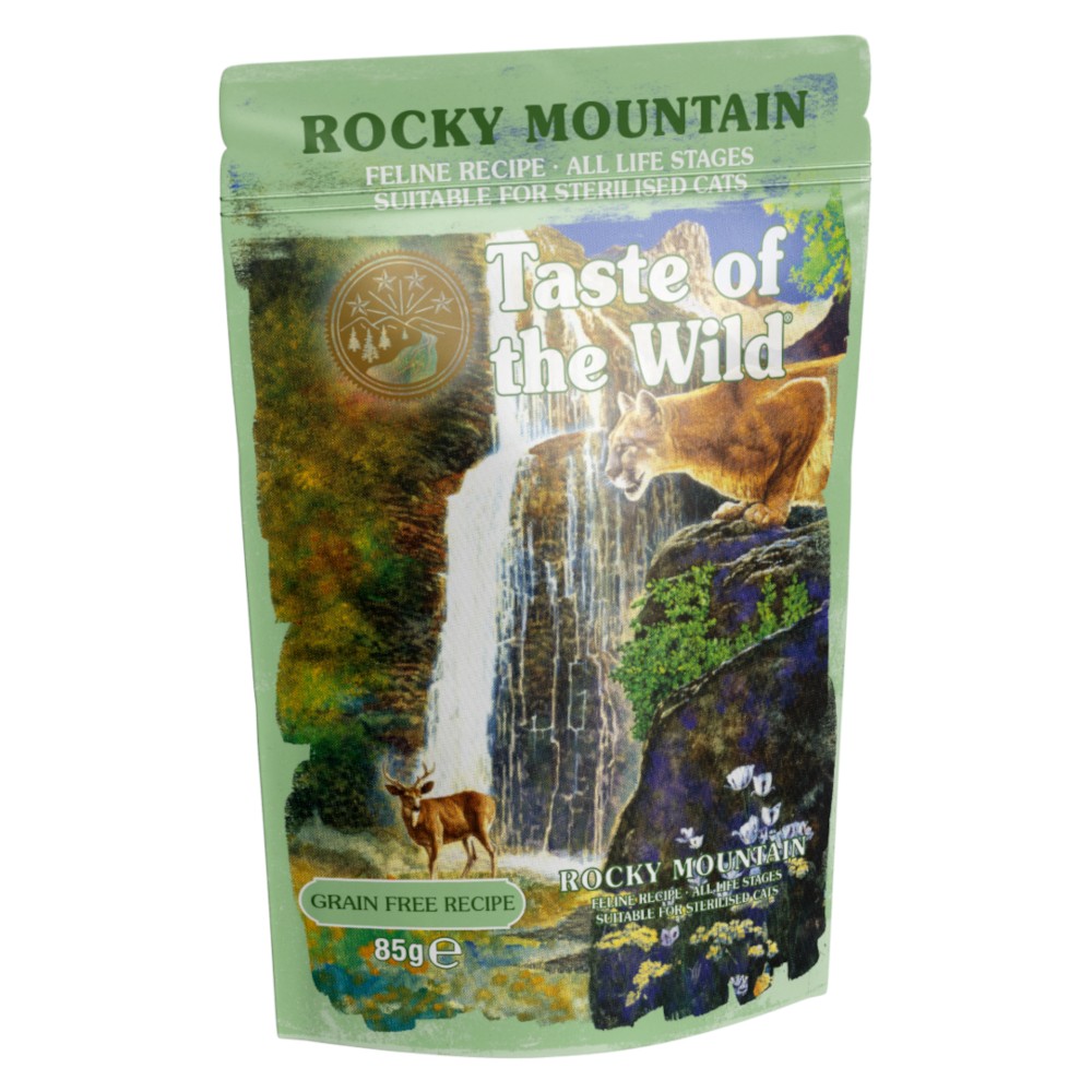 Sobre Taste of the Wild Rocky Mountain - gatos 85gms.