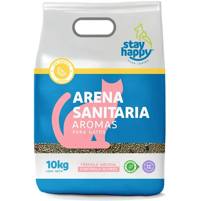 STAY HAPPY ARENA AGLUTINANTE AROMA LIMON 10 KG